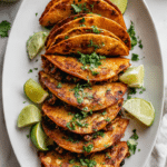 Crispy Black Bean Tacos with Cilantro Lime Sauce