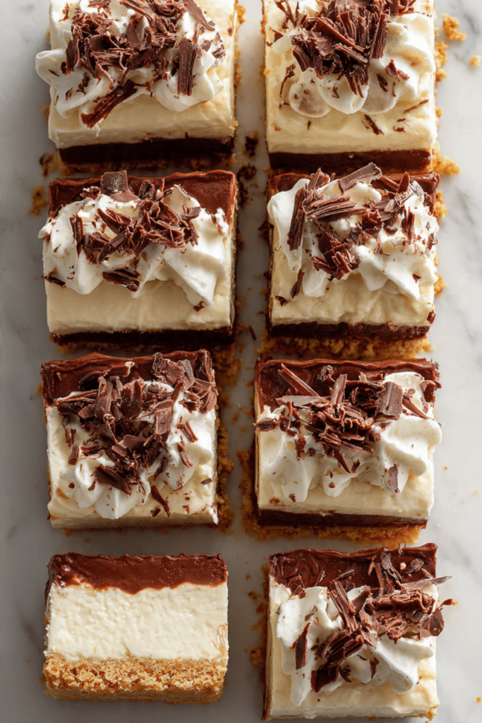 Cheesecake-Chocolate Pudding Bars