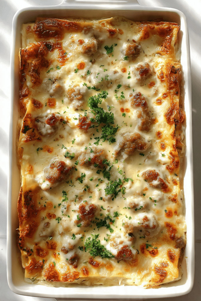 Sausage Gravy Breakfast Lasagna