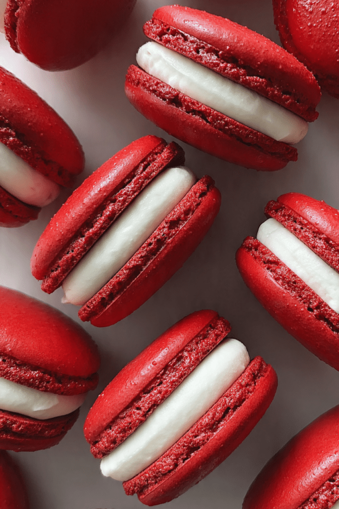 Red Velvet Macarons