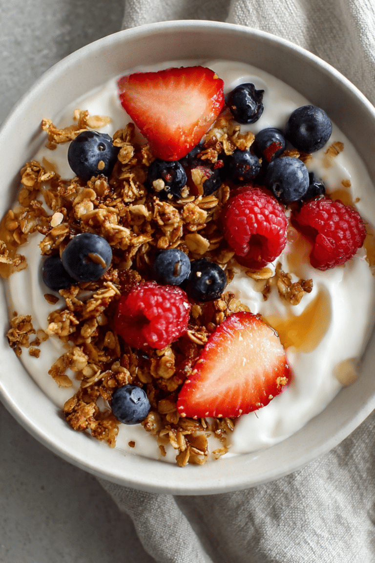 Yogurt Berry Crunch Bowl
