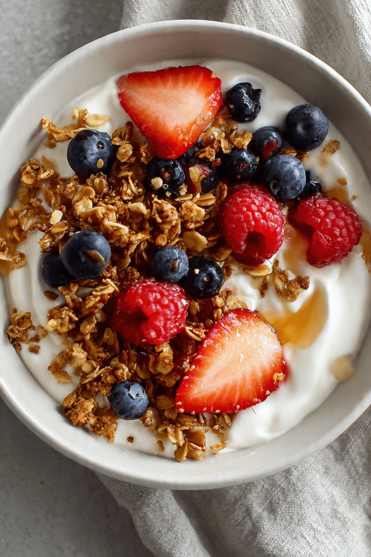 Yogurt Berry Crunch Bowl