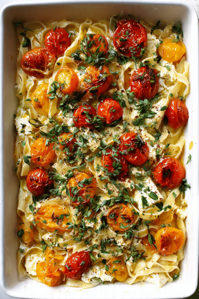 Baked Feta and Cherry Tomato Pasta