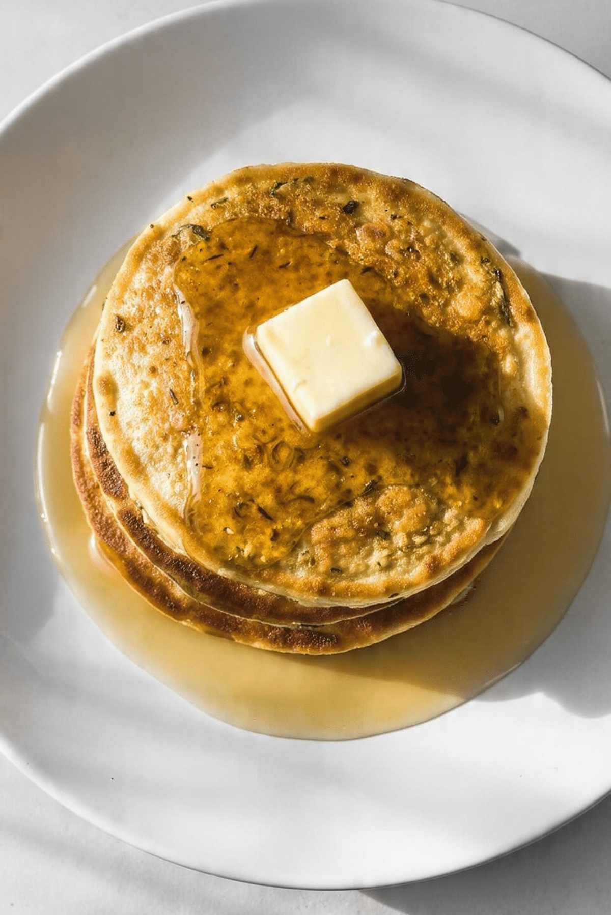 High Protein Oatmeal Cardamom Yogurt Pancakes