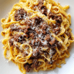 Onion Ground Beef Pasta