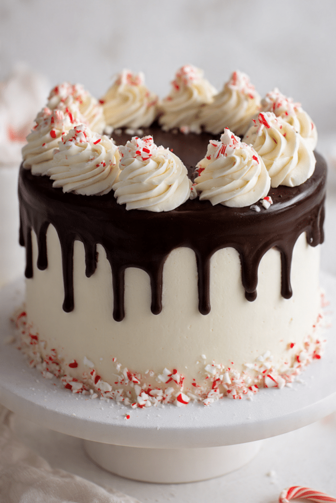 Peppermint Bark Cake
