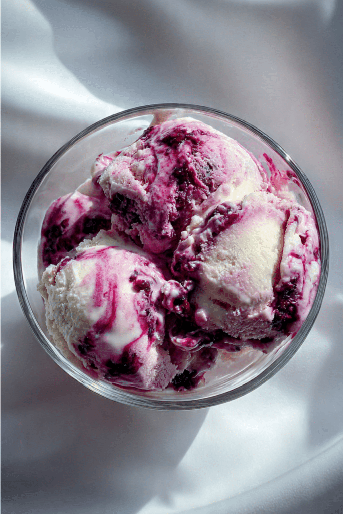 Moscato & Blackberry Ice Cream