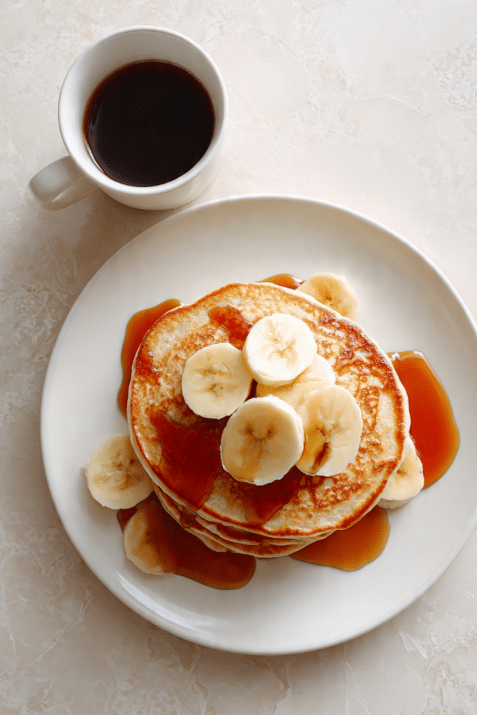 Banana Sour Cream Pancakes