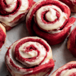 Red Velvet Cake Mix Cinnamon Rolls