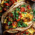 Egg Tacos with Poblano and Potatoes