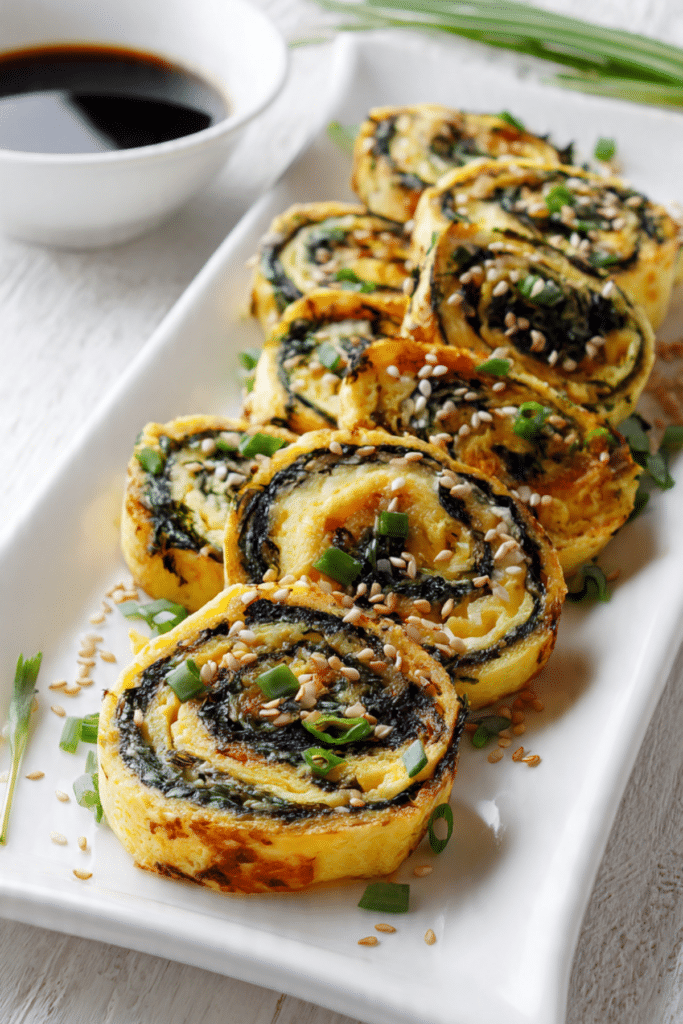 Rolled Omelet with Nori