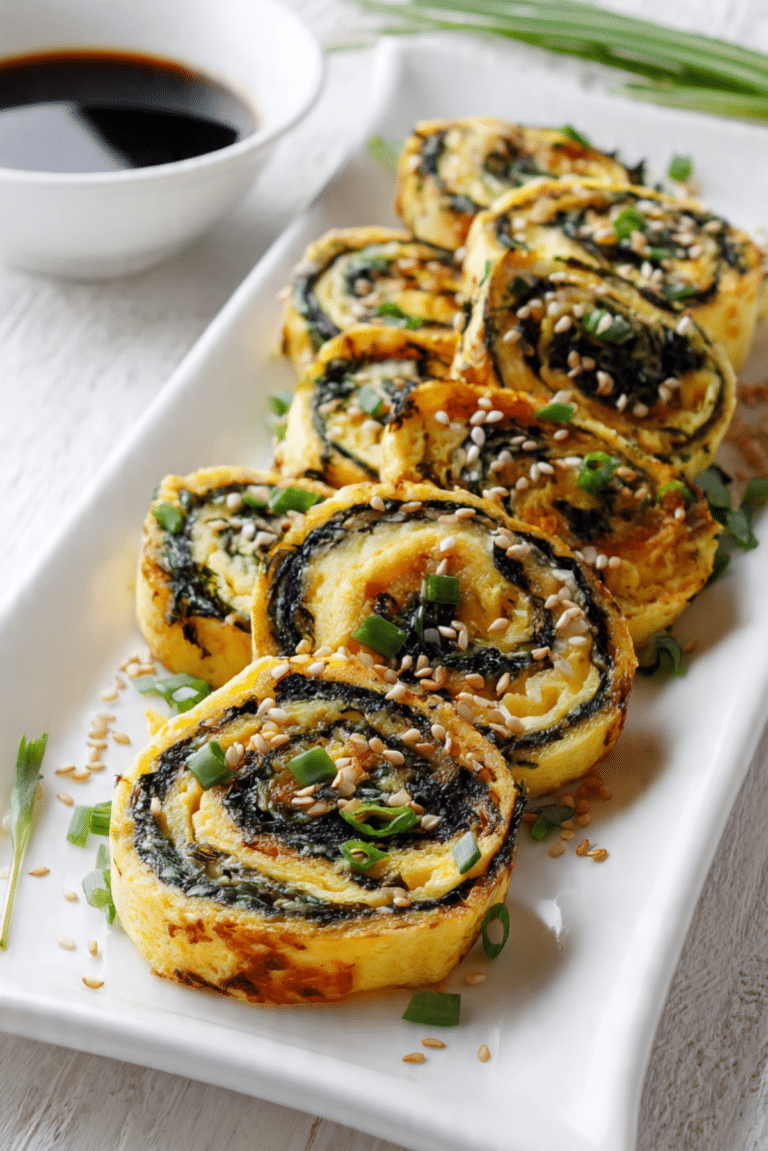 Rolled Omelet with Nori