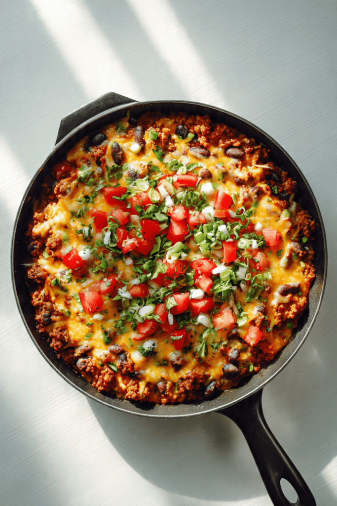 high protein 30-MIN ENCHILADA SKILLET