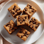 high protein Chickpea blondies