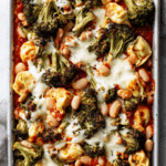 Sheet Pan Broccoli Tortellini Bake