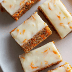 high protein carrot cake freezer bars