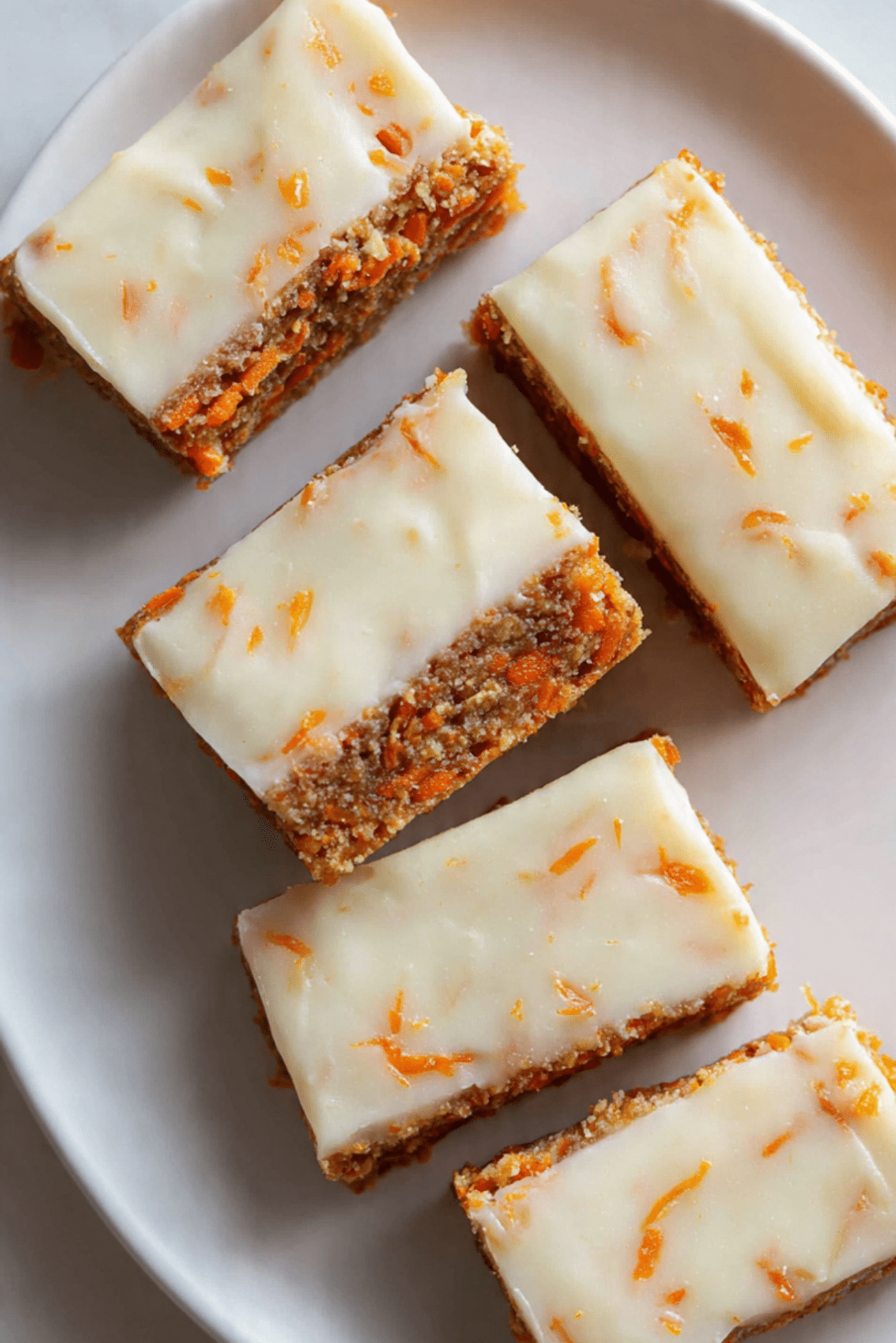 high protein carrot cake freezer bars