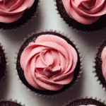 Dark Chocolate Cupcakes with Fresh Raspberry Frosting