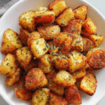 Crispy Oregano Roasted Potatoes with Creamy Feta Sauce