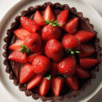 Strawberry Hazelnut Chocolate Tart
