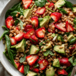 Strawberry Avocado Farro Salad