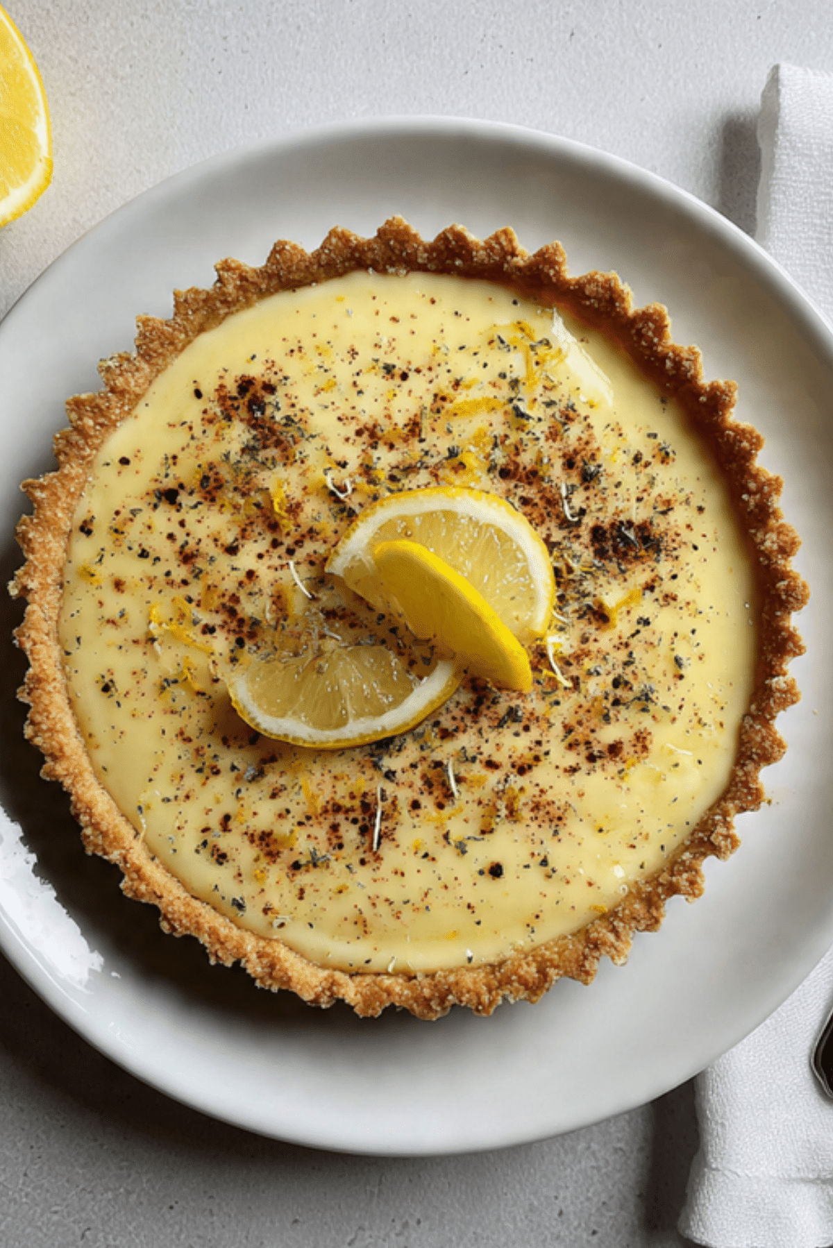 Lemon Posset Tart