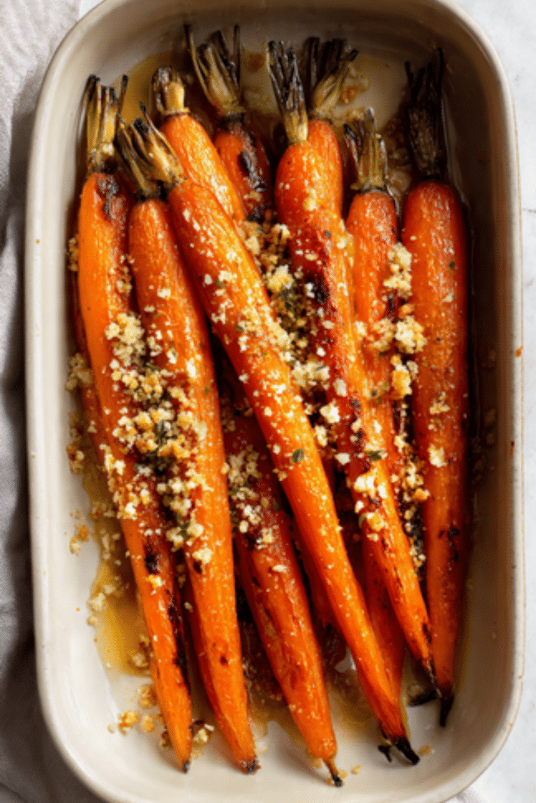 Crunchy Brown Butter Baked Carrots