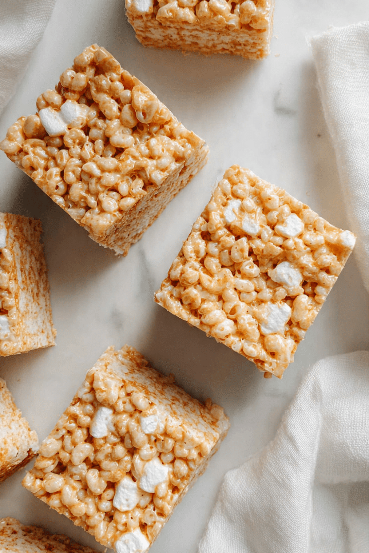 Toasted Marshmallow Caramel Rice Krispie Treats