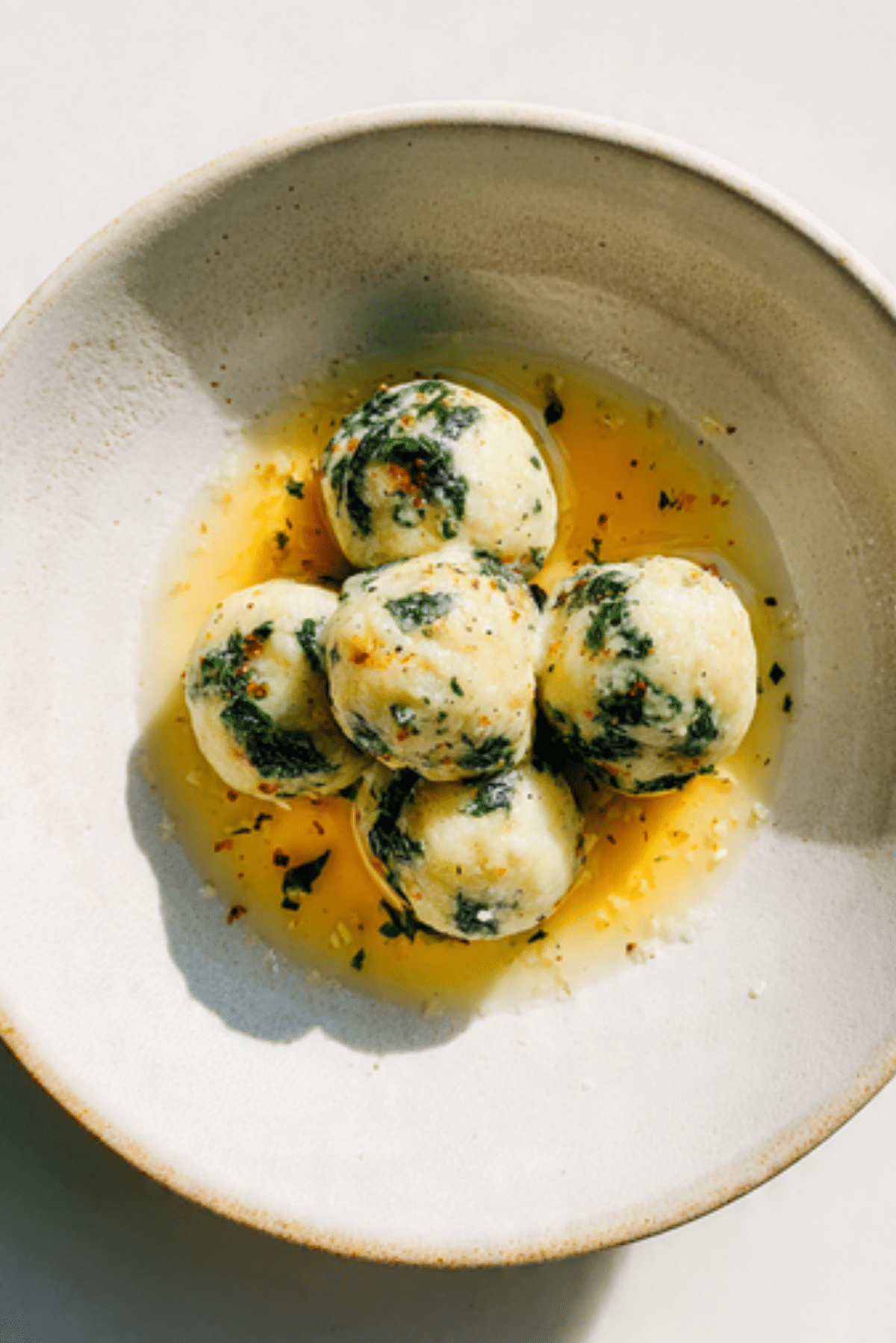 Spinach and Ricotta Gnudi