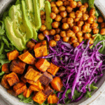 Vegan Sweet Potato Chickpea Taco Salad