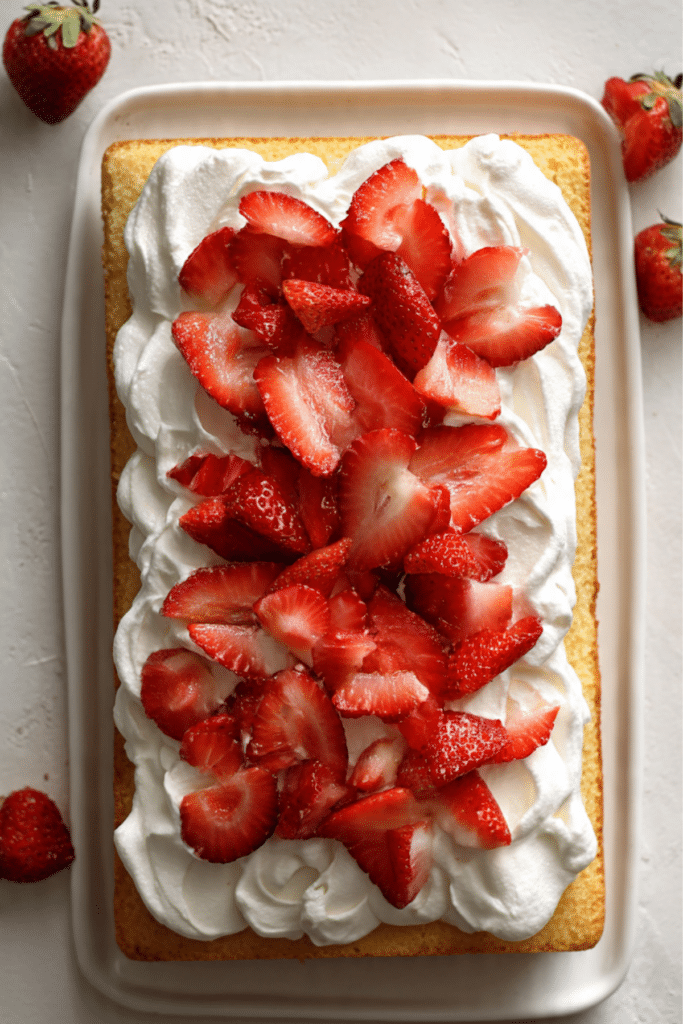 Strawberry Shortcake Sheet Cake
