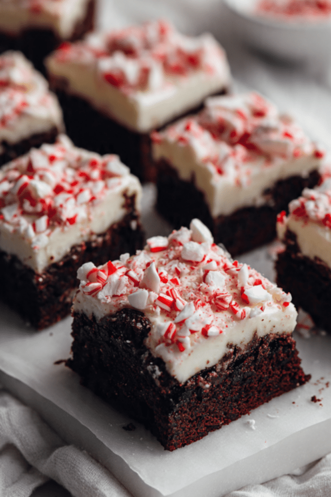 Candy Cane Brownies