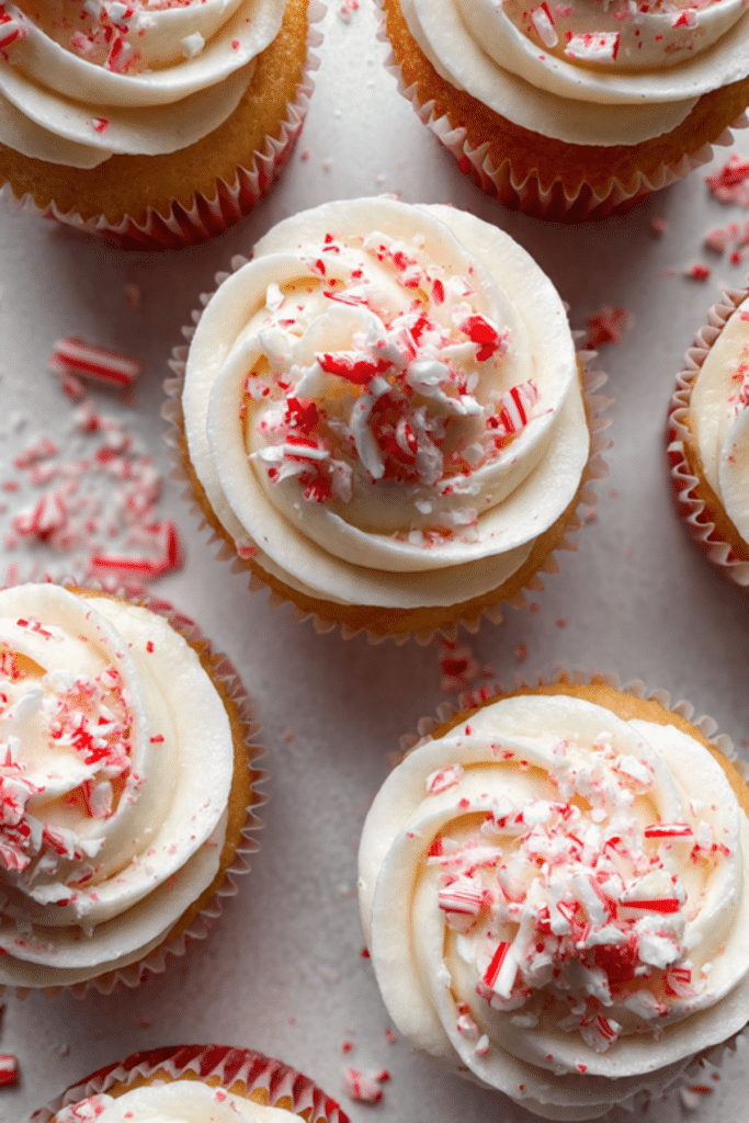 Candy Cane Cupcakes