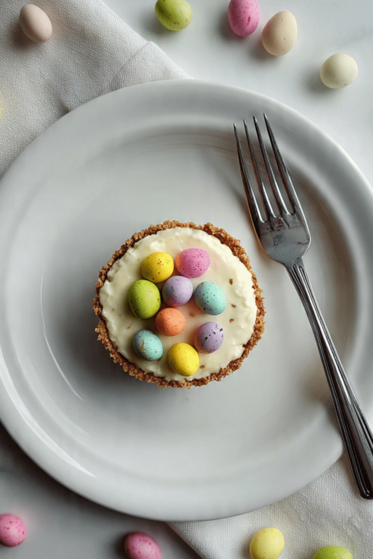 Individual Mini Egg Cheesecakes