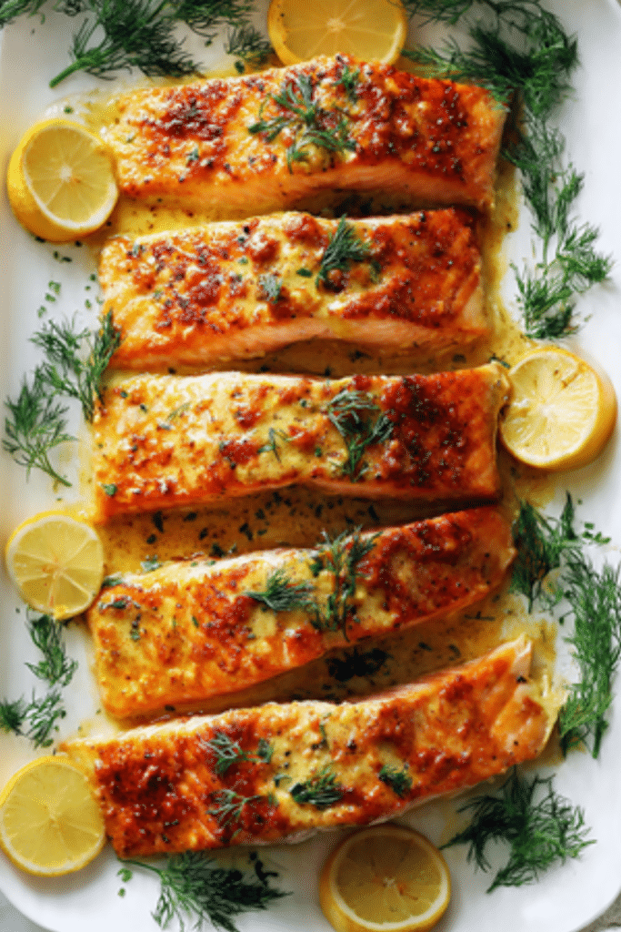 Sheet Pan Honey Mustard Salmon