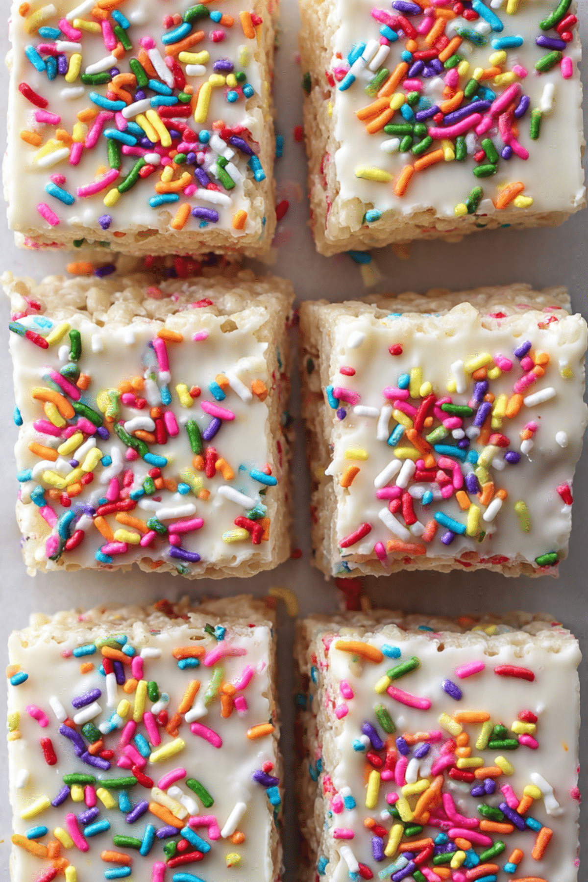 Cake Batter Rice Krispie Treats